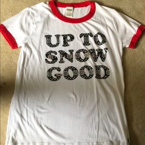 Victoria’s Secret Pink Holiday Shirt size medium